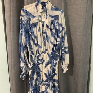 Ruched Palm Mini Dress 💙